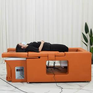 洁夫人多功能足浴头疗一HJH体兰背床熏蒸浪水循环电动靠调节冲足