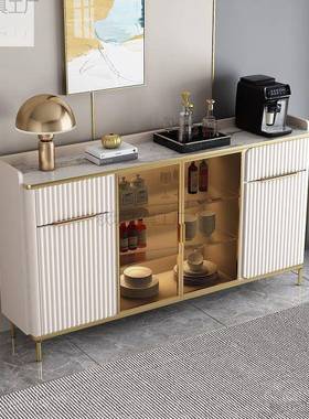 轻奢BFL简约岩边柜多功能轻酒柜靠墙客厅餐奢储物收纳一体厨板房