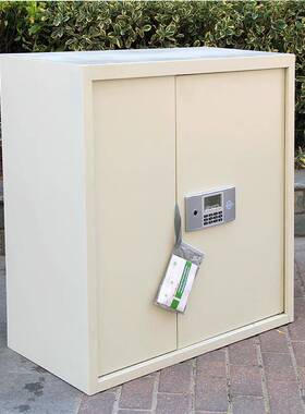 钢制办公家具文保件柜单节密码矮财务资柜料险移柜加厚动XZB保密