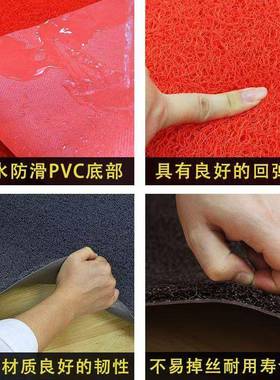宝丽宾美P地VC塑541丝圈商用灰毯商场馆料售楼部门前进门口地垫