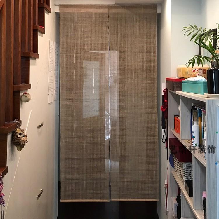 门帘隔帘打断洞关简易安装夏布帘透484免光帘遮挡帘玄隔断透风帘