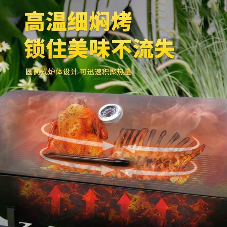 户外型烧炉烤架美式大BQ家用B烤肉炉别烤墅庭院313木炭焖烤炉子