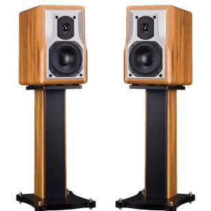 标威BW-60书架音箱落地实木音箱6.5寸HIFI音箱胆机音箱