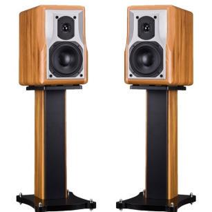 标威BW-60书架音箱落地实木音箱6.5寸HIFI音箱胆机音箱