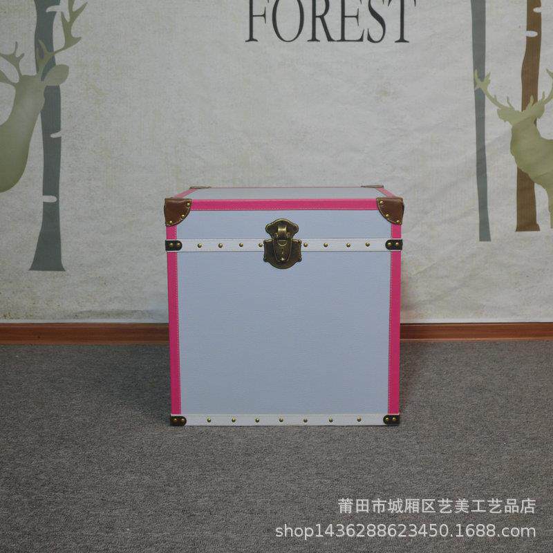 欧式乡村田园卧室床头柜简易台灯柜简约现代床头储物柜客厅小边柜