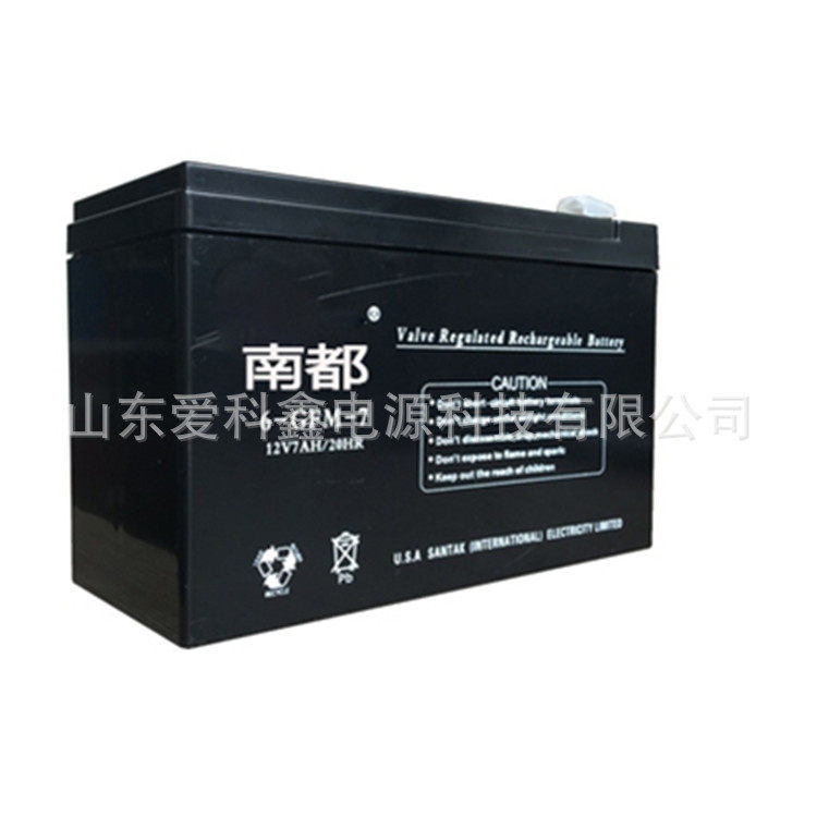 南都蓄电池12V17AH免维护6-FM-17UPS太阳能EPS机房免维护电池
