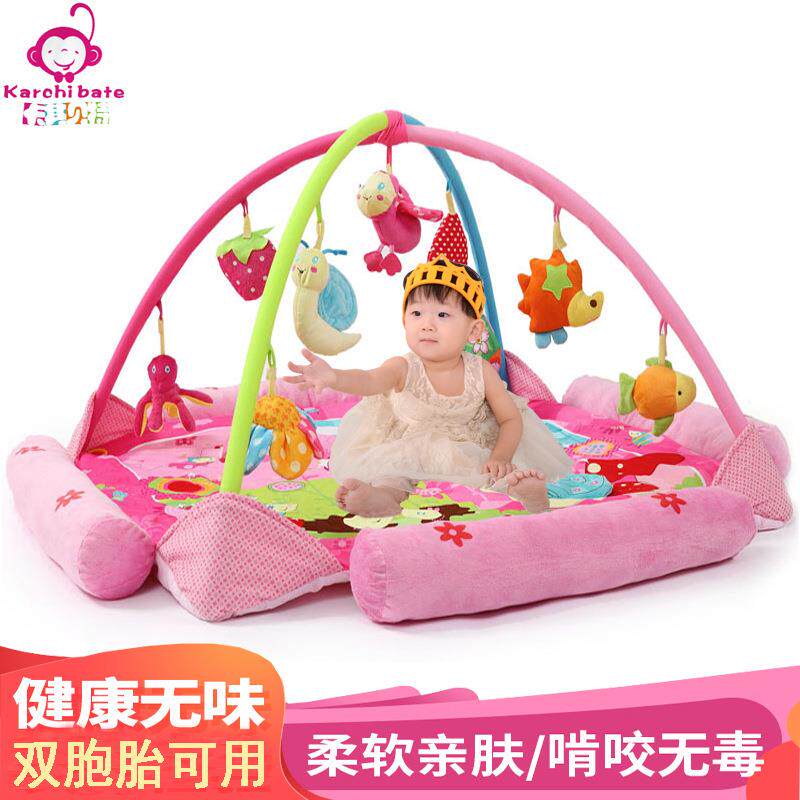婴儿健身架器宝宝音乐游戏毯加大爬行垫新生儿用品益智玩具0-1岁