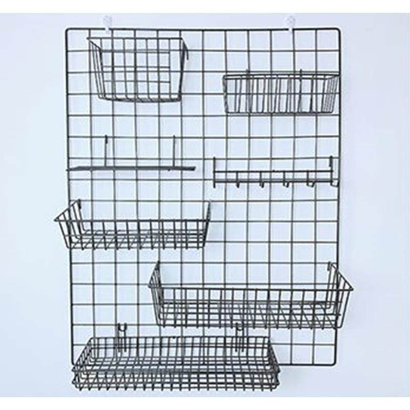 铁挂篮超市网格挂钩置物收纳篮网格壁挂墙上挂架挂筐整套金属架子,机械设备,其他机械设备,淘宝优惠券,粉丝福利购,淘宝优惠卷
