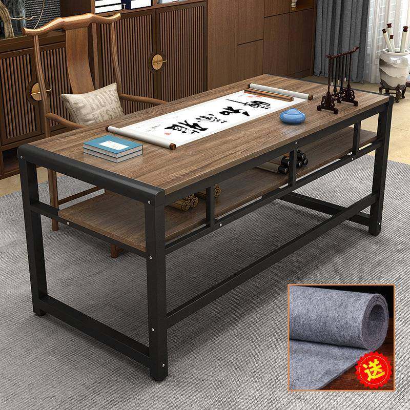 简约家用双层毛笔书法桌子卧室书桌绘画桌学生辅导培训桌子绘画桌,纺织面料/辅料/配套,纺织机械配件,淘宝优惠券,粉丝福利购,淘宝优惠卷