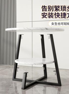 沙发边几小茶几桌床头桌子茶客厅家小用角几圆简易可移桌动小XNH茶几