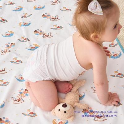 婴儿隔尿垫儿纯棉寸可水洗童宝宝尺护理垫OFH防大水透气床垫