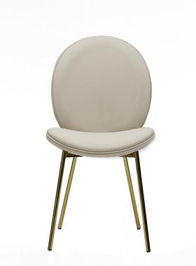 布厅网红树叶椅意极简艺餐家用铁脚餐椅轻奢设计LC452师酒店式靠