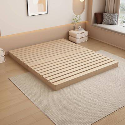 地矮台地踏床日式地铺床榻床榻BCP米实木防潮床架排骨架床宿无民