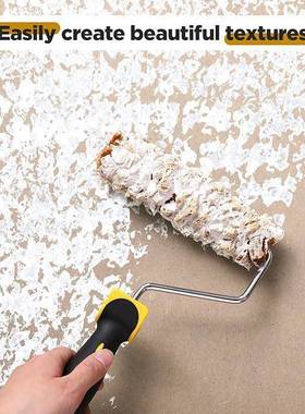 漆滚筒套件RZA3件质感海绵油滚漆筒6英寸纹理图案油滚筒刷工具