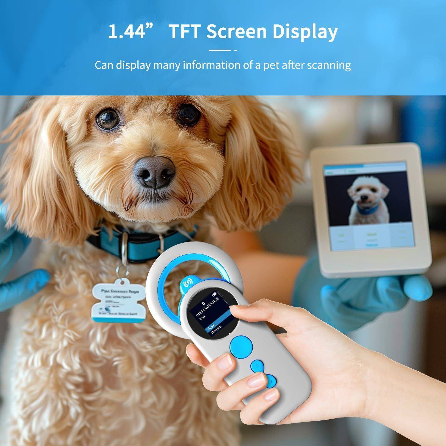 R宠物芯片扫描阅仪13.42Khz犬芯片读DJ-130宠器动物读卡器FID采集