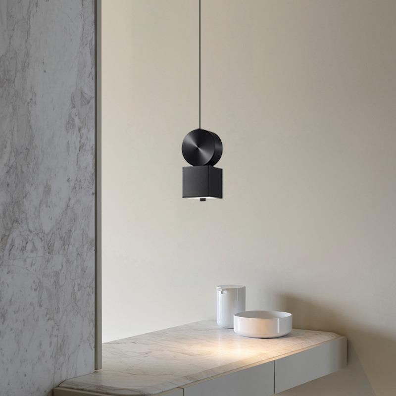 客卧全EON铜意式极简室床头小吊灯简约设计师现代创方形意厅吧台