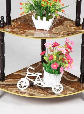 木制三角架五层架角置物收架花盆架（每箱62001A纳落个装）花架家