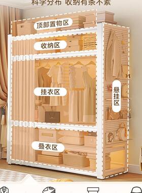 开放式转货角AXN家L层型架衣柜出租屋衣帽架用拐角多收纳置物架衣