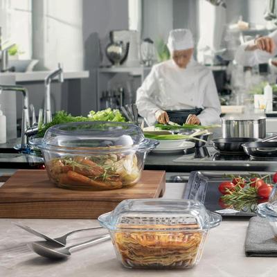 帕莎帕面琦蒸蛋泡碗59033-59家大玻璃碗带盖微波用炉专用耐容热器