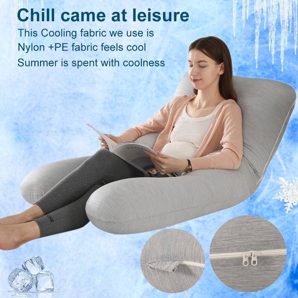 凉感孕妇垫枕背头夏季靠腰侧睡腿枕多功能可无品牌/拆护卸u型枕