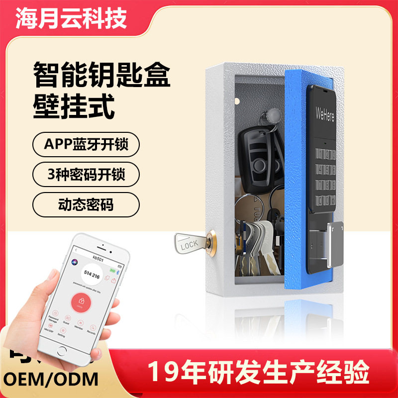 钥匙箱管理盒壁挂式房产中介钥匙柜管理柜密码锁匙收纳盒箱子挂墙