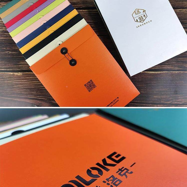 高料端珠光烫金文G件袋定制夹LOO订做A4文件装修金融房985产资档