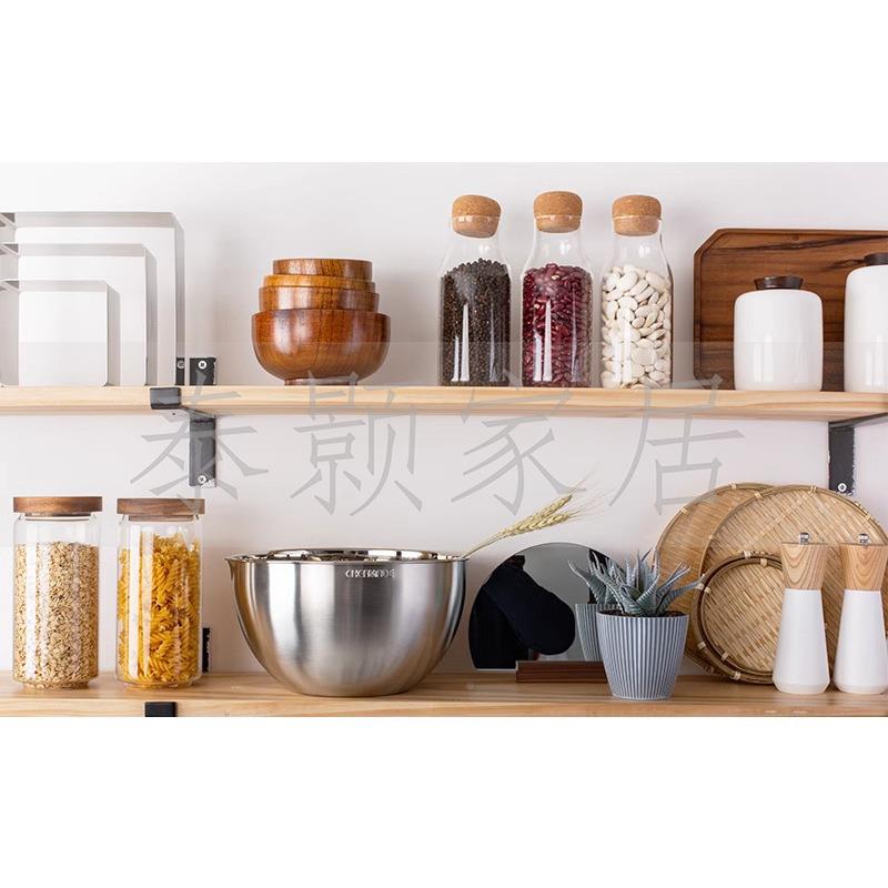 厨房样板间实摆件木板摆设托盘橱柜厨具食罐道CES具菜摆件软装材