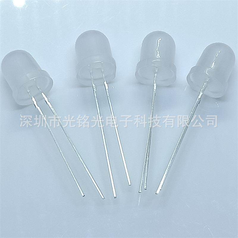 F8/8mm灯发紫色状雾长脚白发光二极管WPP圆头直插珠颜色支持定作