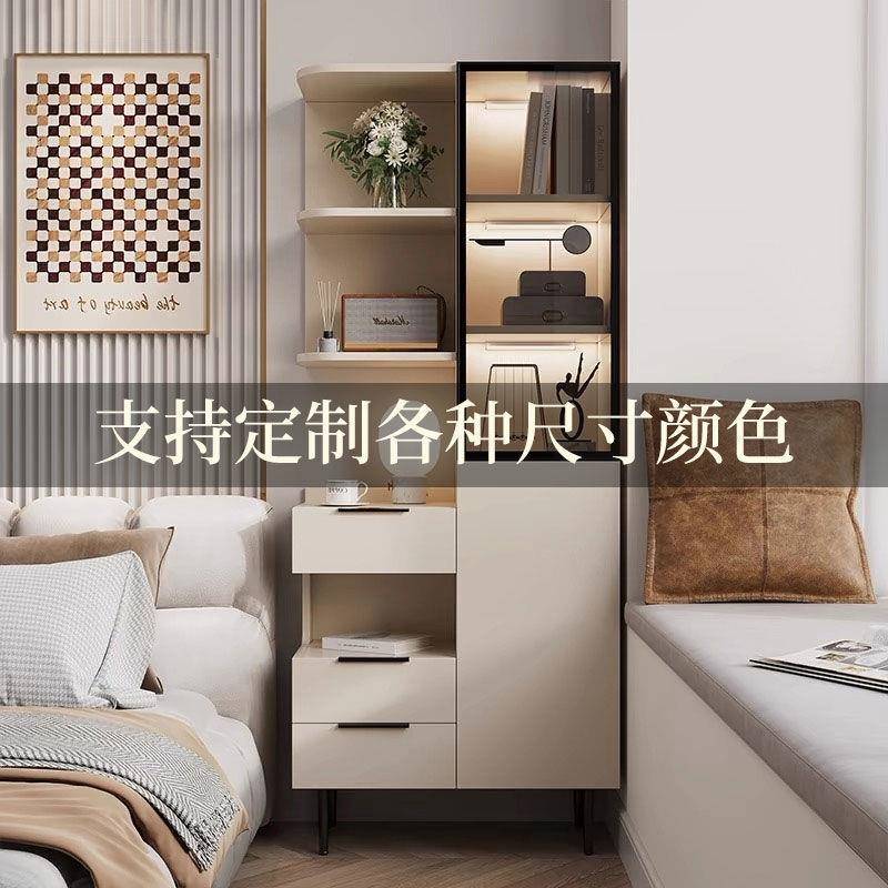 实柜床头柜衣柜储物一体子家多用卧木室现代MCY小户型收纳柜功能