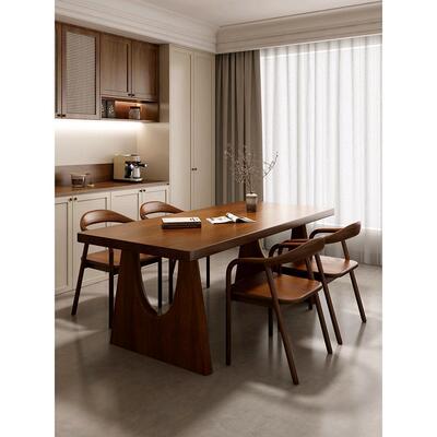 严选小餐户wyy20241型用全实木餐餐厅吃饭桌子家书桌桌椅组合饭桌