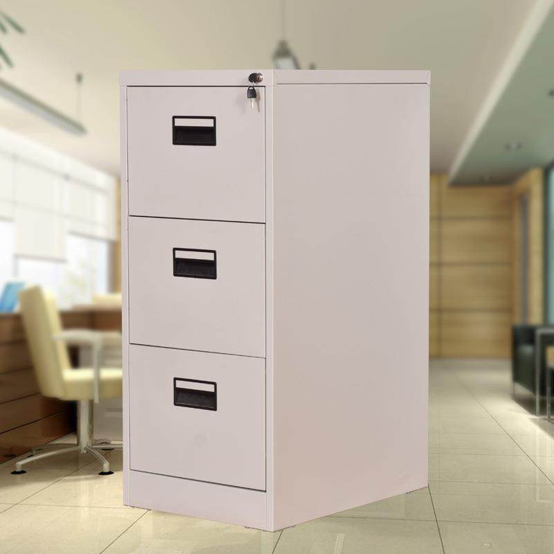 钢制四抽屉卡ke-0075箱挂劳柜a4F立式资料C档案柜二三斗铁抽式文