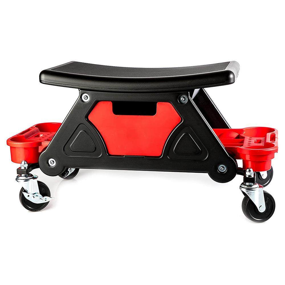 移动施工凳子滚动洗车抛光清洁美容车工具收纳盒