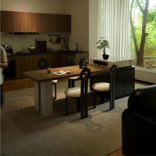 家用岛台餐桌一体倒台可伸缩岩板导台开放式厨房岛台柜加餐桌