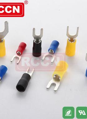 日成YF型绝缘端子YF3.5-4500PCS/包紫铜镀锡冷压接线铜鼻子