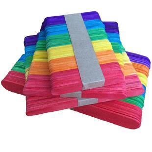 雪糕棒多型号彩色加宽加长冰糕棍140压舌板木棒