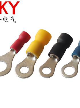 RVE1.25-4L圆形冷压端子RVE易进线带喇叭口护套圆型预绝缘端头