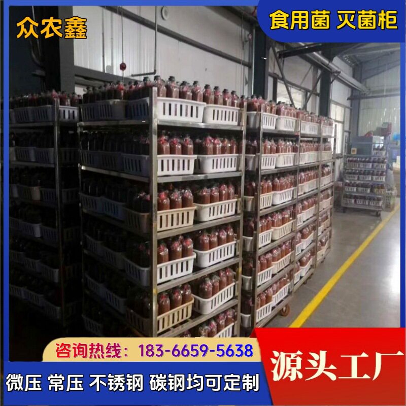 平菇菌棒高压灭菌锅金针菇杀菌柜高压蒸汽方形灭菌柜