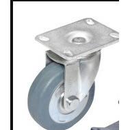 J-CPG01-D100-RC4寸灰色活动轮底板96*78MM怡合达原装脚轮