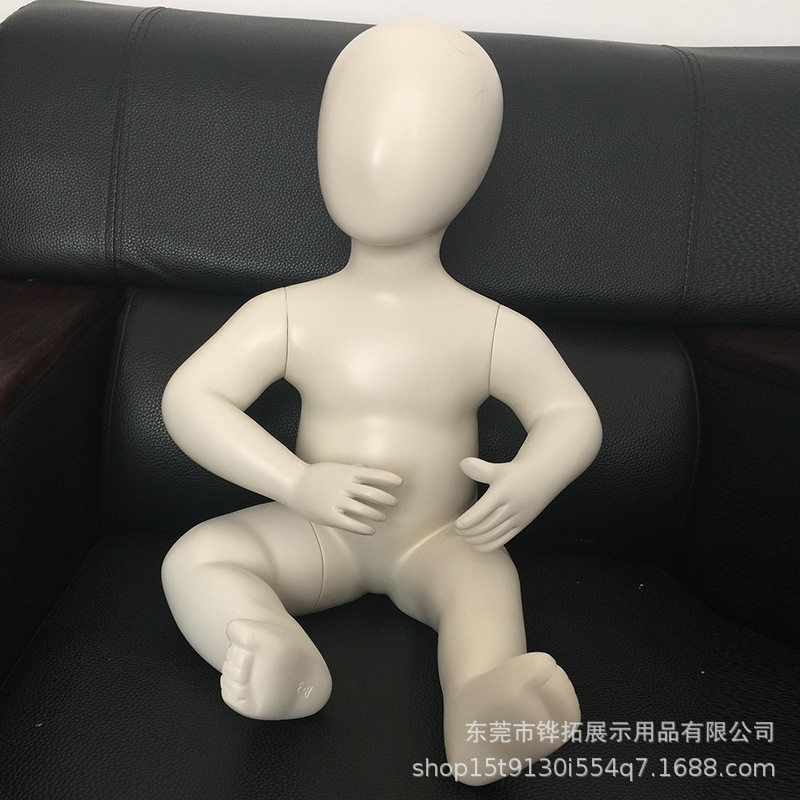 儿童模特全身坐姿童装橱窗展示架假人体人台人偶童模桌面道具模型