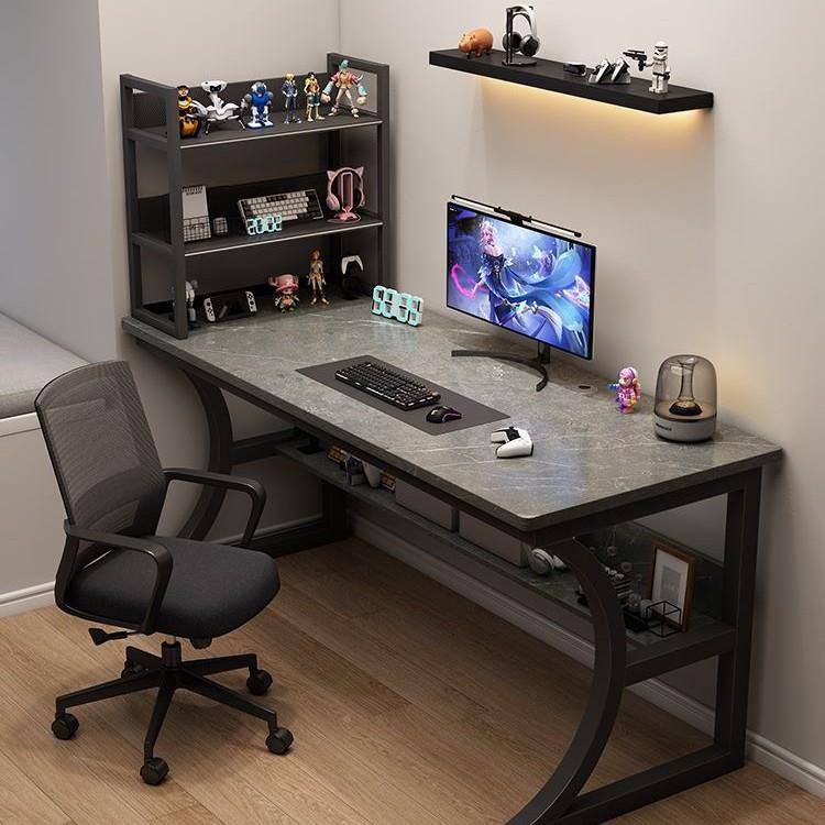 电脑桌家用书桌架组合卧室学生学书习椅桌简SCJ易台式电竞桌办桌