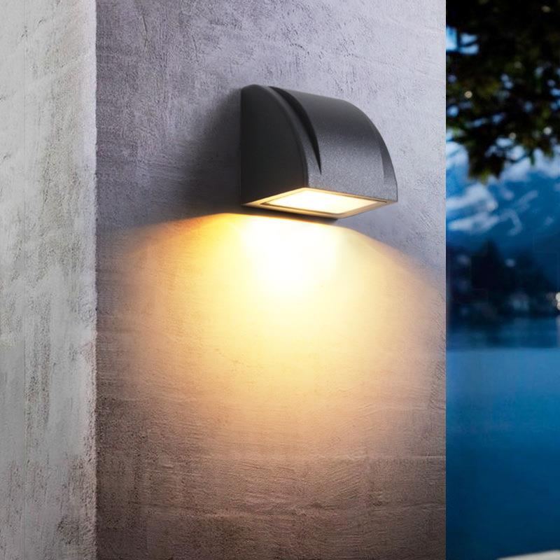 现代简约意外见附件，户外防创水壁灯LDE室别墅庭院入户门灯露台