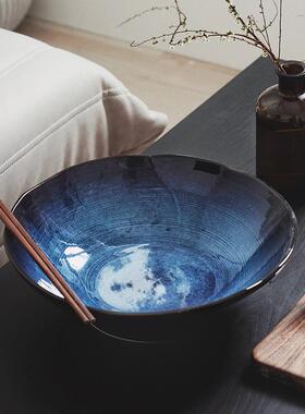 碗日式创意大餐B-10002具个性号家用陶瓷大碗面釉下窑变拌餐具汤