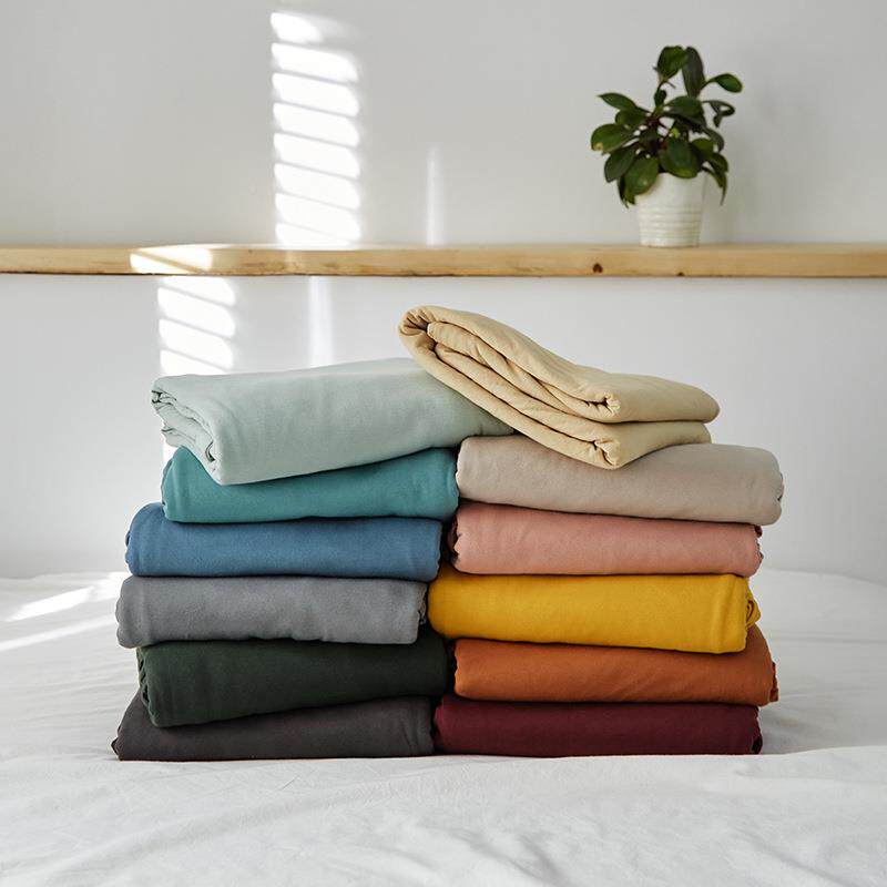 Mo23-03-15y天竺棉A类or全棉针织棉i床单床笠1.5m1.8米纯棉席梦思