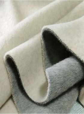 阿尔巴卡双冬面羊大驼衣面料UGP秋韩版驼羊毛加厚布料20羊长顺毛