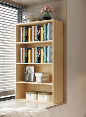 迷你小型书架简约物三层落地书自柜飘窗柜由组合书架NZX储阳台置