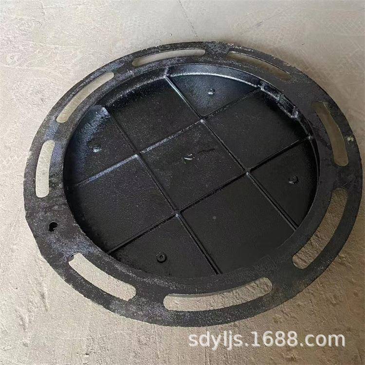 检4铸铁井盖现货00441圆*500电力查下水道井盖污水盖板重型铸铁井