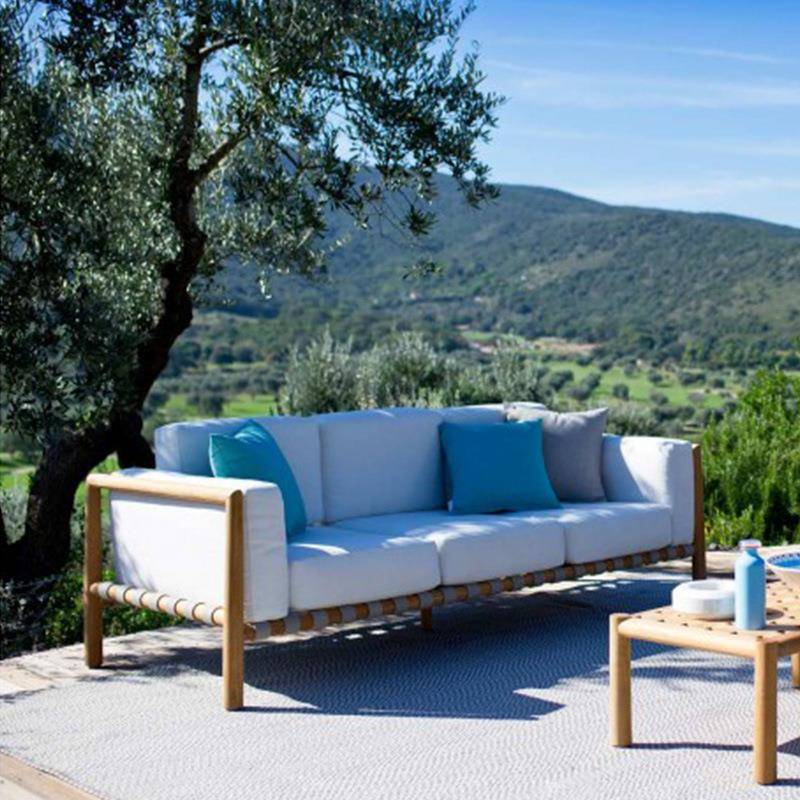 户沙z79发庭院别墅柚木闲藤编家具园室外阳台露台民宿花休塑料外