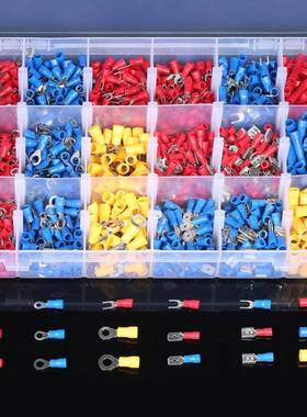 厂家直供p盒装连接子组合1组200cs冷压端接线端子合套装1200pcs货