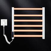 跨境电热毛巾架智温度调烘HIO节发物热置架家用免打孔浴能室发热