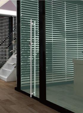 门MR-8021A不锈钢门拉玻璃把手拉手手带芯推拉门木门锁有框门商铺